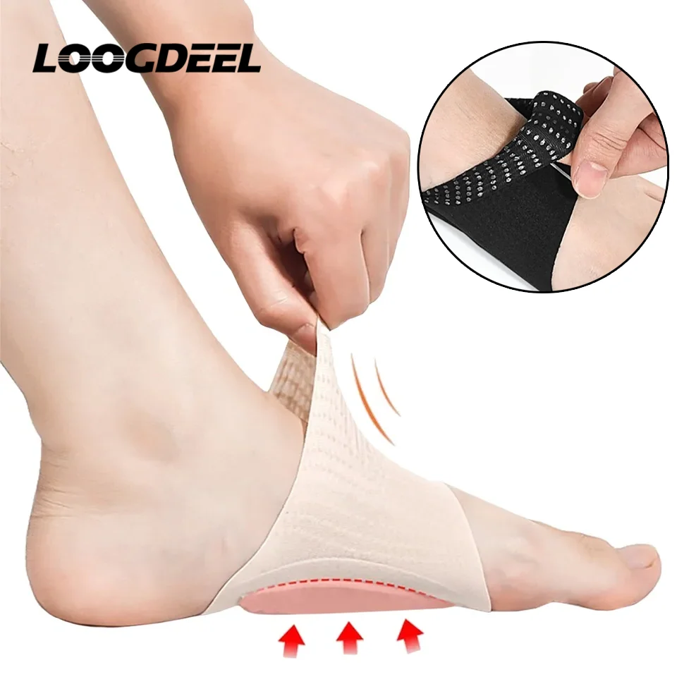 Arch Support Orthotic Plantar Fasciitis Cushion Pads Sleeve Heel Spurs Flat Feet Orthopedic Pad Correction Insoles F